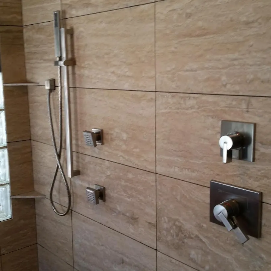 Shower fixture installation for Water Heater Replacement in Webster